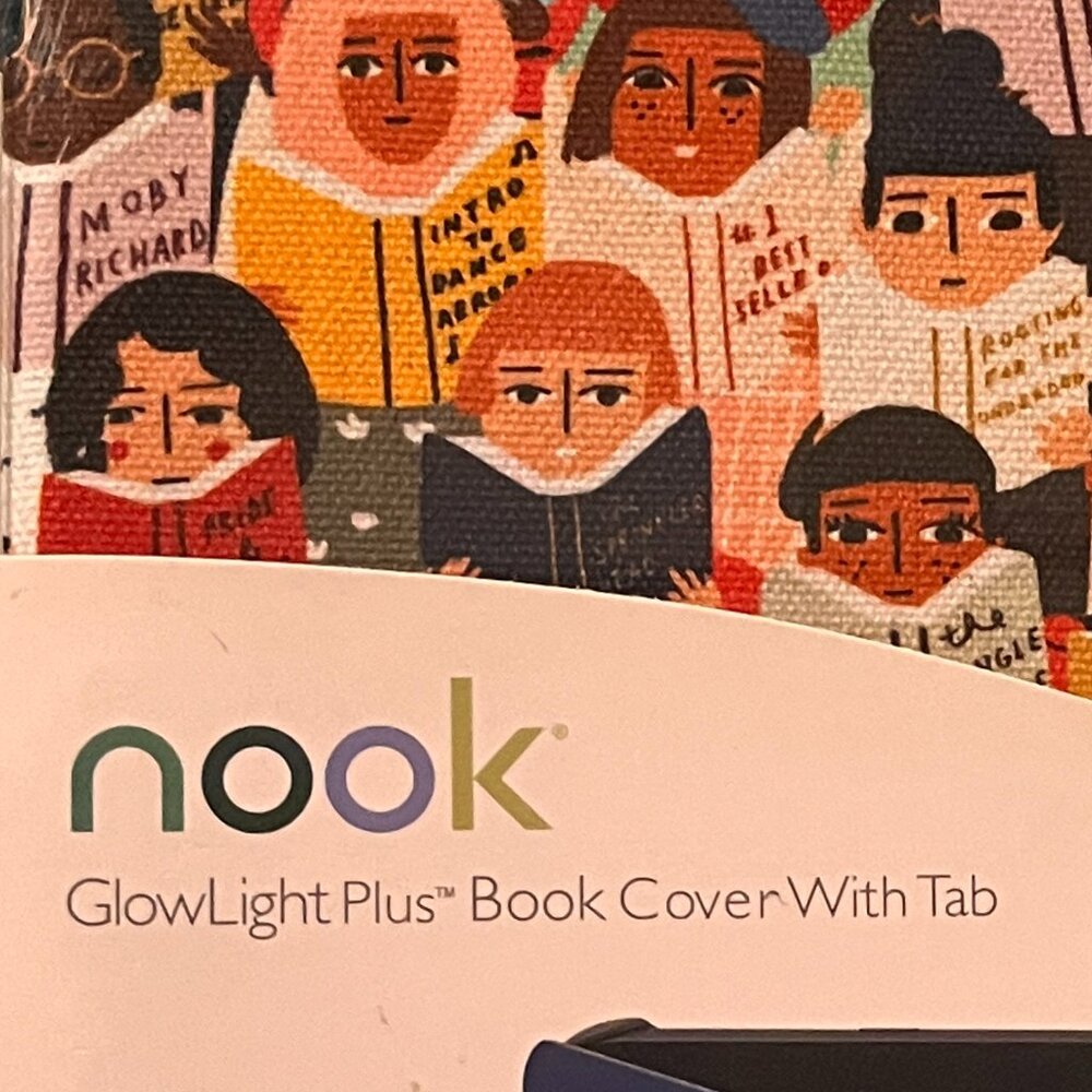 Nook Cover - Glowlight Plus Book Cover with Tab (Book Club Design) NEW (books/x)